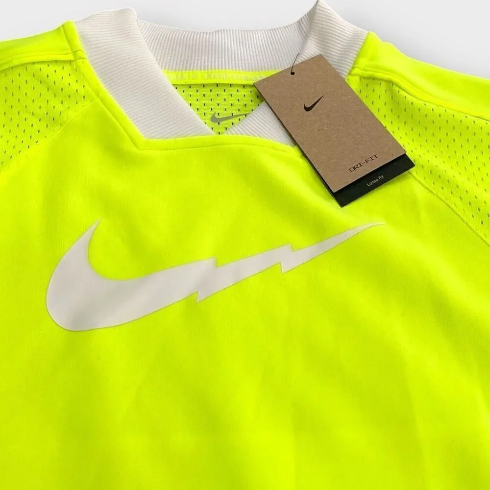 Nike Dri-Fit Big Kids Neon Yellow Jersey Tunic FD3129-702 size Large New